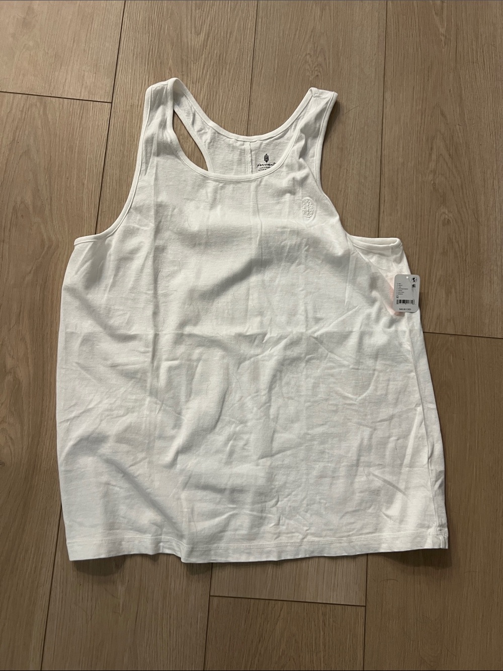FP Movement by Free People White Racerback Tank Top